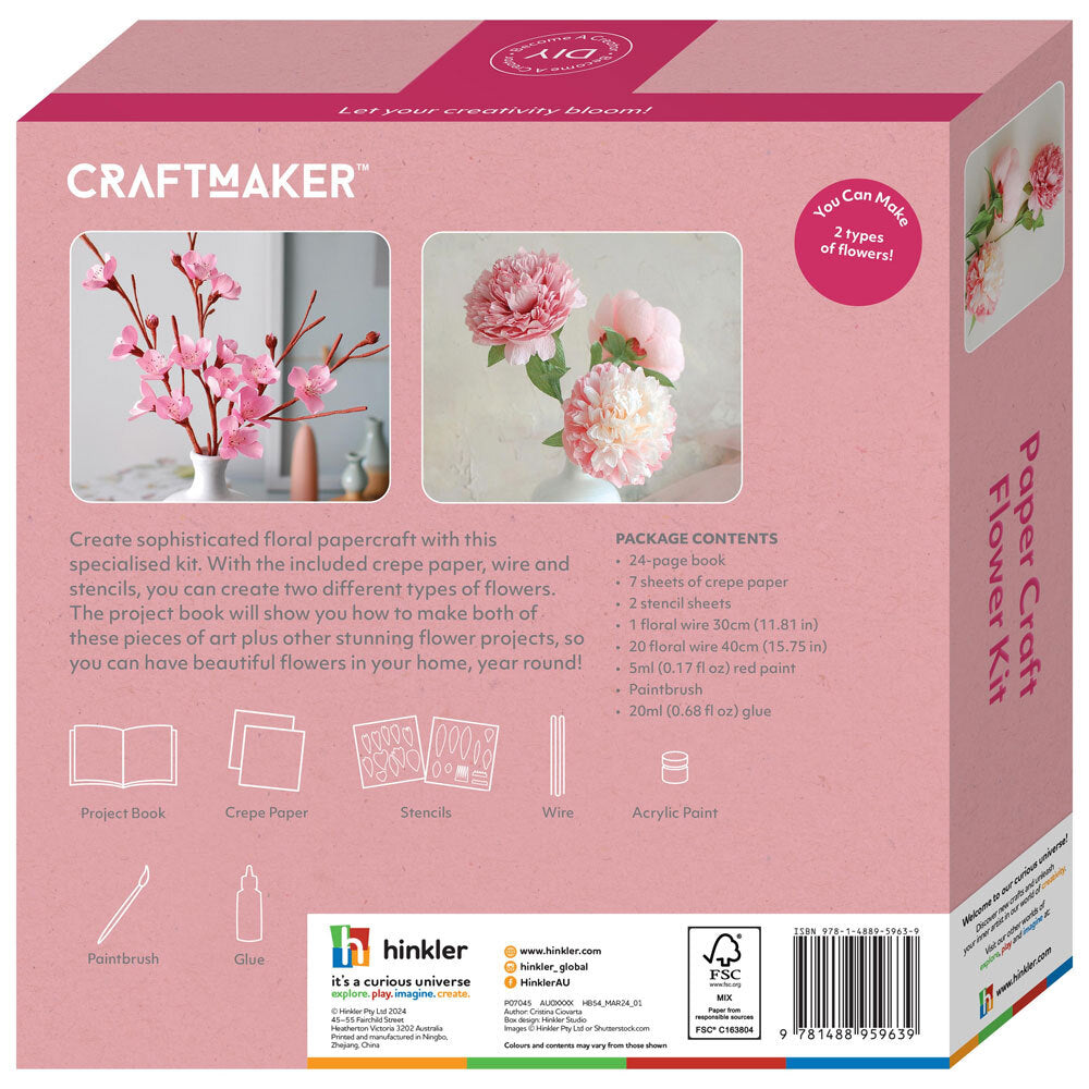 Craft Maker Paper Flowers Specialised Scrapbooking Crafting Kit Box Set — image 5