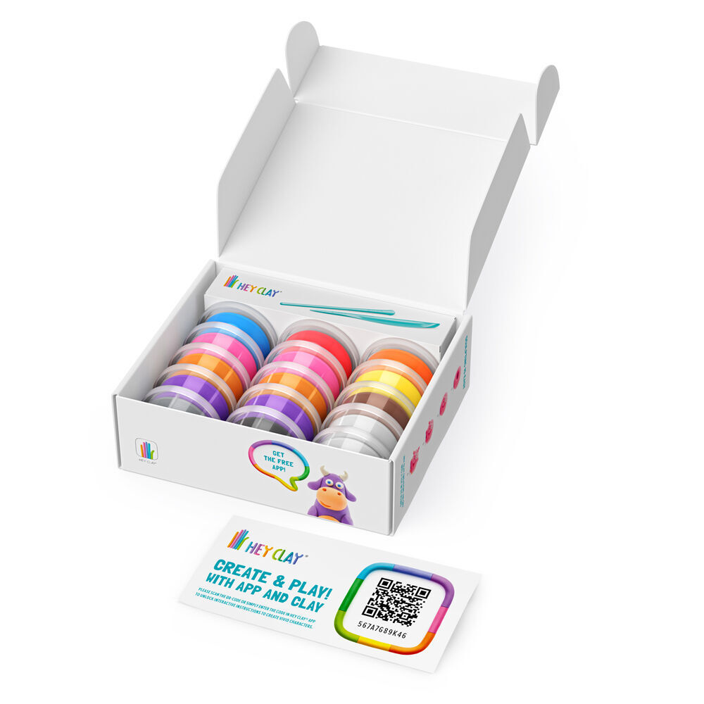 Hey Clay Animals Theme Modelling Set w/15 Colour Cans & 2 Tools 3y+ (2 Pack) — image 4