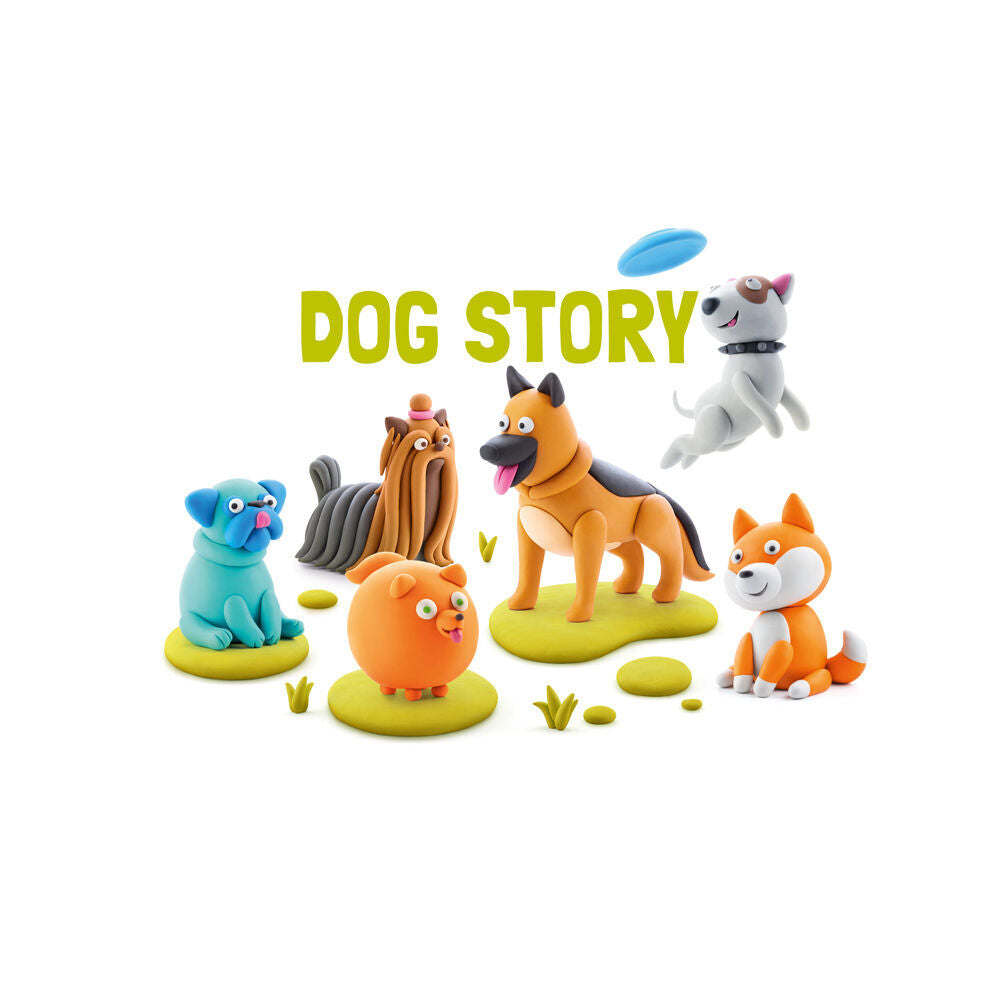 Hey Clay Dog Story Theme Modelling Set w/15 Colour Cans & 2 Tools 3y+ (2 Pack) — image 7