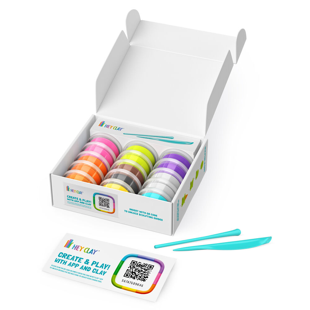 Hey Clay Kids Nice Ice Cream Modelling-Clay Set Multi-Coloured 3y+ (15 Pieces) — image 2