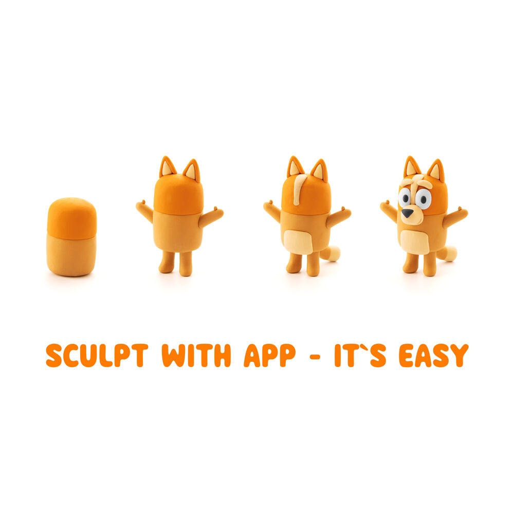 Hey Clay Bluey and Friends Kids DIY Clay-Modelling Set Multi-Coloured 3y+ (15 Pieces) — image 5