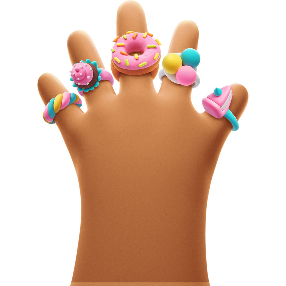 Hey Clay Bijou Sweet Rings Modelling Set w/6 Colours & 2 Tools 3y+ (6 Pack) — image 5