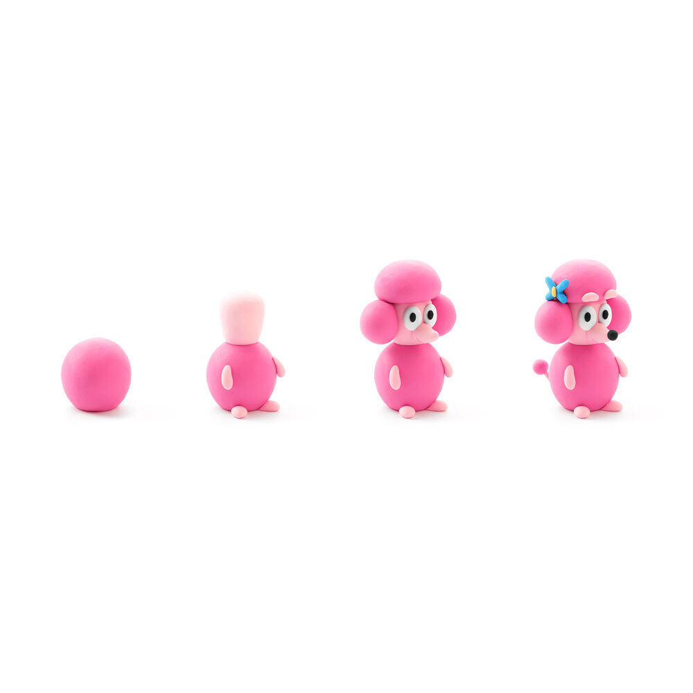Hey Clay Bluey Single Character Kids Modelling Clay Set 5 Coloured Cans Coco (2 Pack) — image 5