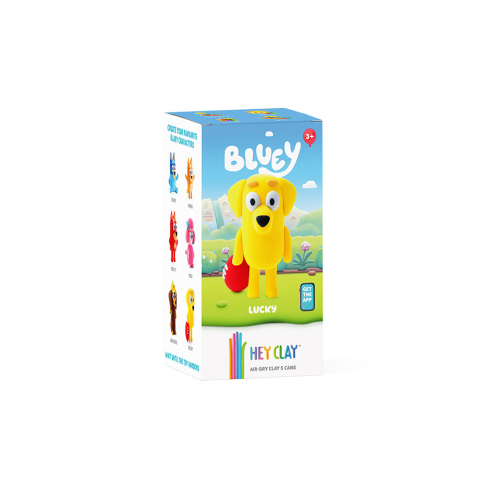 Hey Clay Bluey Single Character Kids Modelling Clay Set 5 Colors Lucky (2 Pack) — image 2