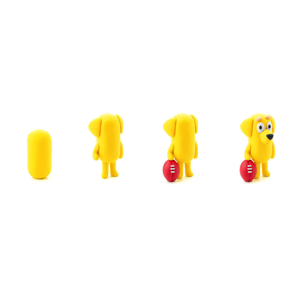 Hey Clay Bluey Single Character Kids Modelling Clay Set 5 Colours Lucky (4 Pack) — image 5