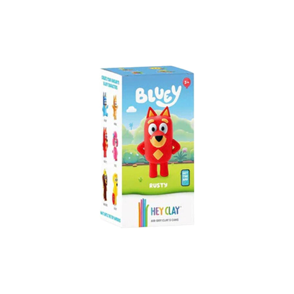 Hey Clay Bluey Single Character Kids Modelling Clay Set 5 Colours Rusty (4 Pack) — image 2