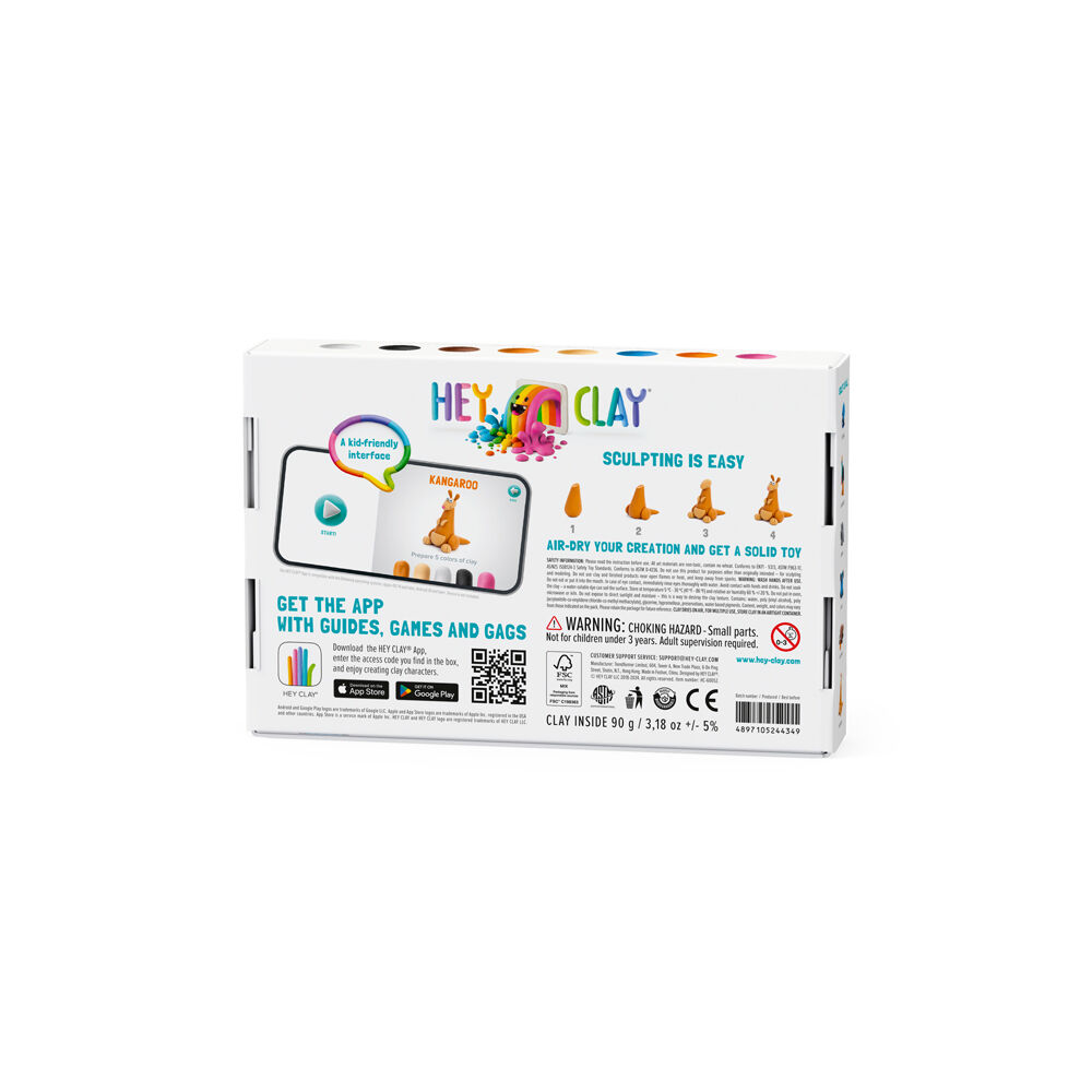 Hey Clay 6pc Hey Clay Australian Animals Medium Set Toy 22x14cm Kids 3y+ (2 Pack) — image 4