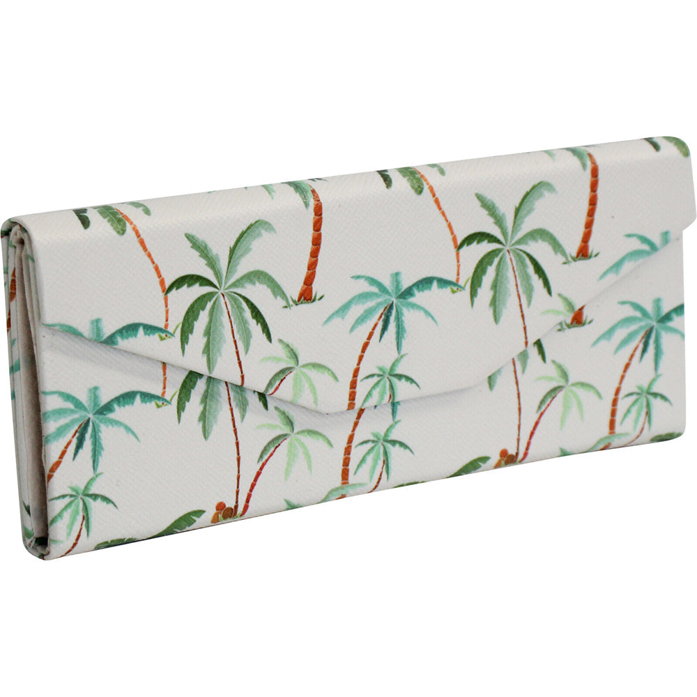 LVD Green Palms PU/Cardboard 16cm Case Sunglasses Storage Box Triangle — image 2