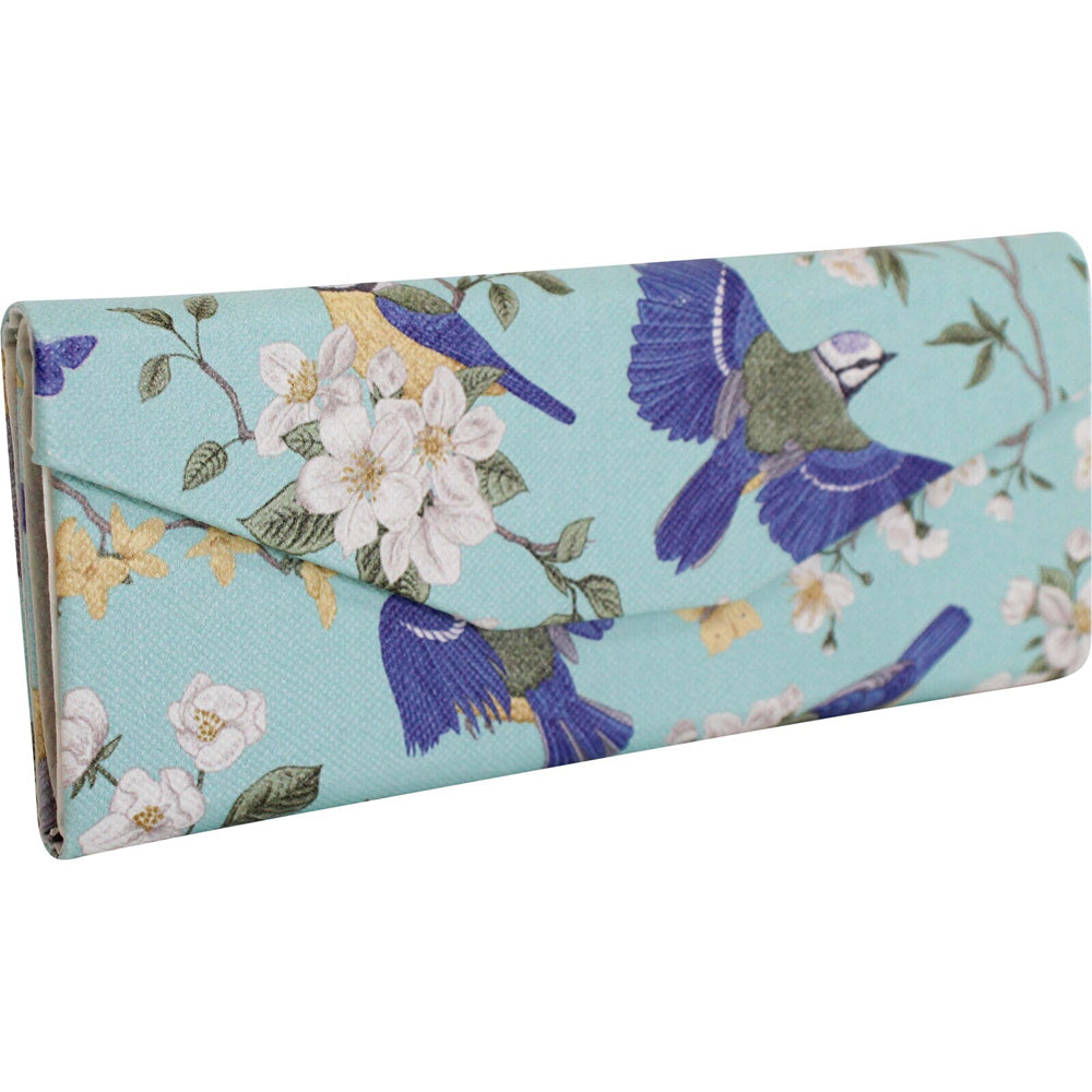 LVD Blue Birds PU/Cardboard 16cm Case Sunglasses Storage Box Triangle — image 2