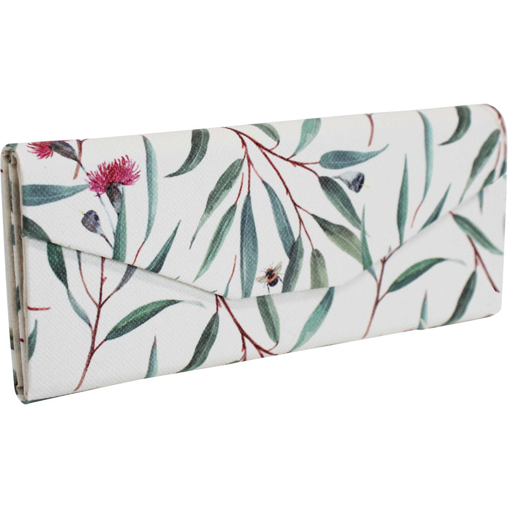LVD Gum Leaves PU/Cardboard 16cm Eye-Glass Case Sunglass Storage Box Triangle — image 2