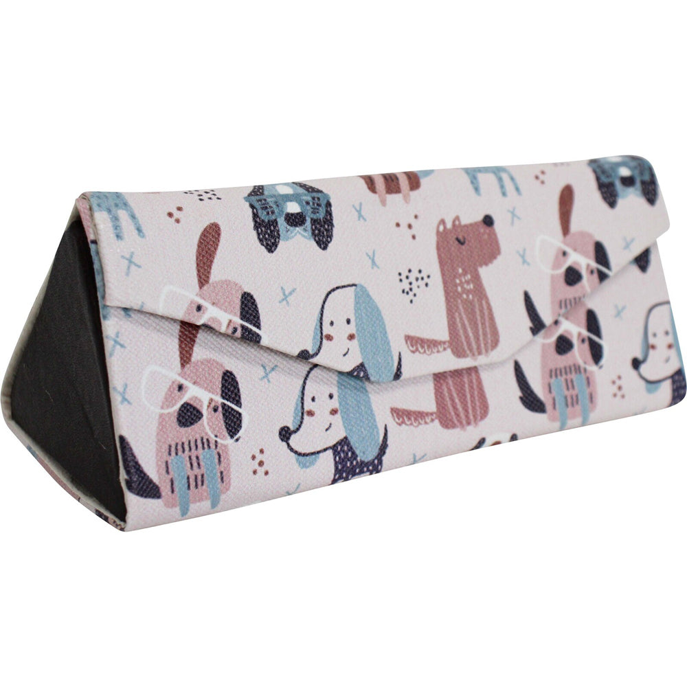 LVD Puppies PU/Cardboard 16cm Eye-Glasses Case Sunglass Storage Box Triangle