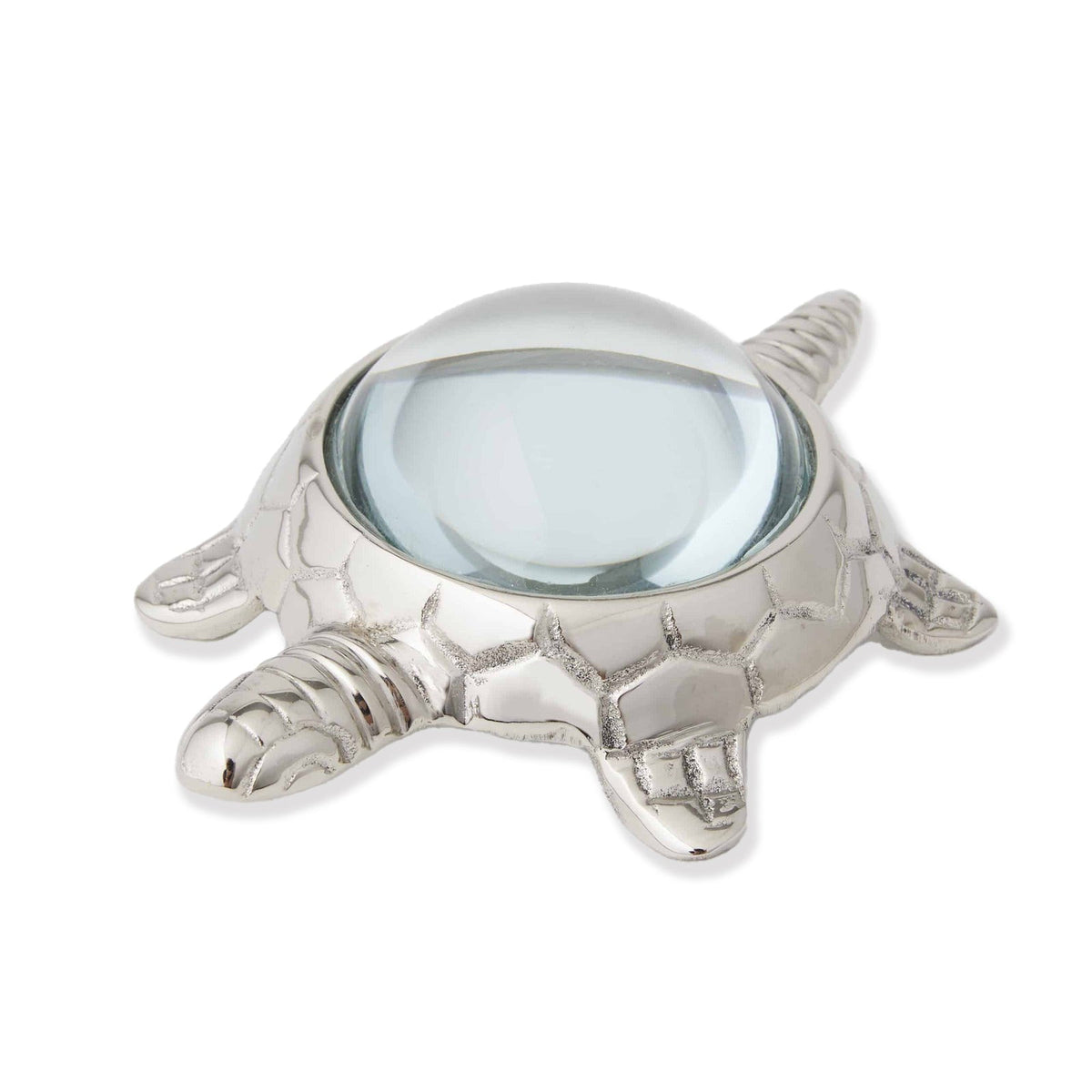 Pilbeam Living 11cm Tortus Magnifying Glass Home/Room Standing Decor Silver