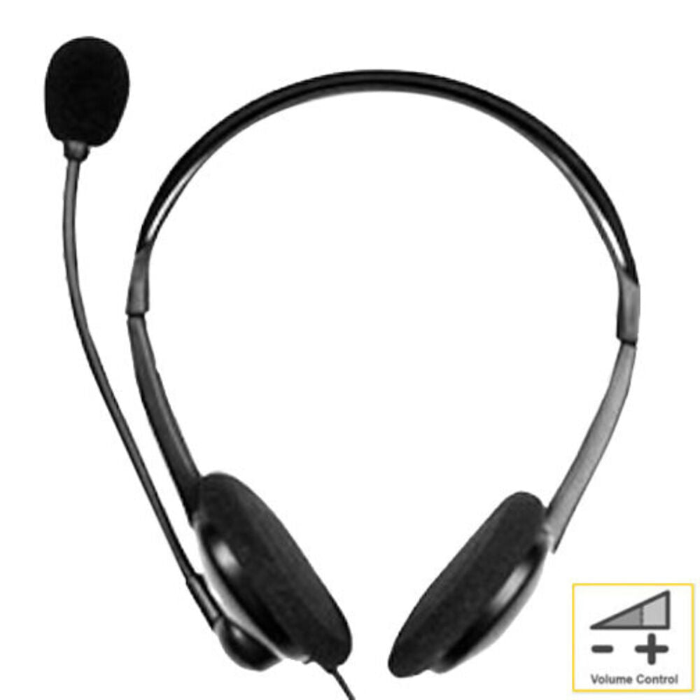 Sansai Stereo 3.5mm Headset Headphones w/ Microphone for Computer PC Gaming — image 2