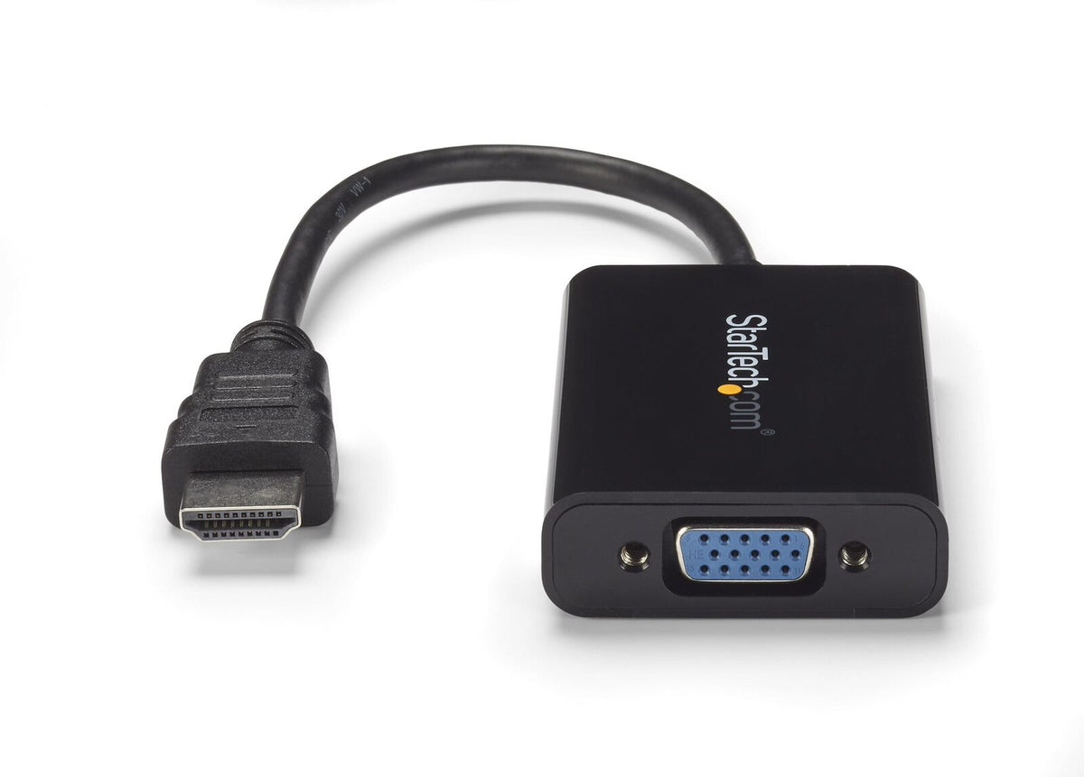 Star Tech 1920x1080 HDMI M to VGA F Active Adapter for Desktop PC/Laptop Black — image 5