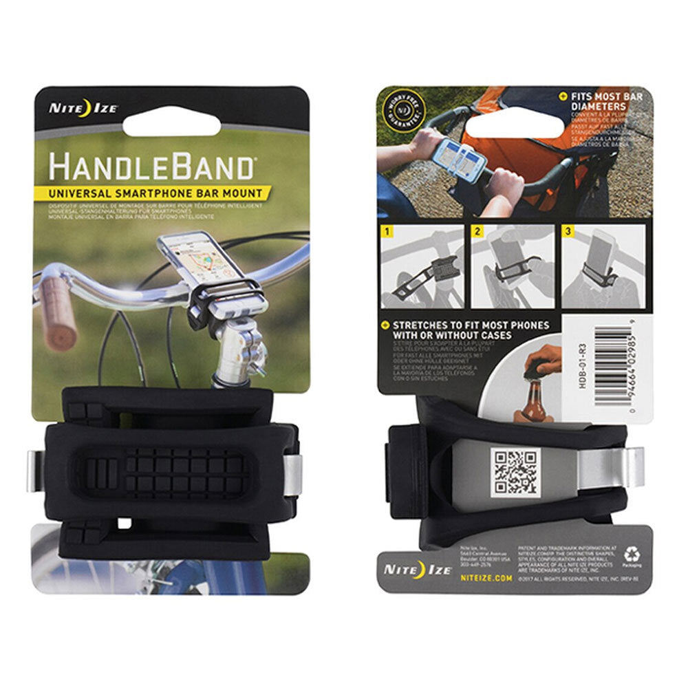 Nite Ize Handle Band Black Universal Handlebar Phone Mount Holder for Bicycles — image 5