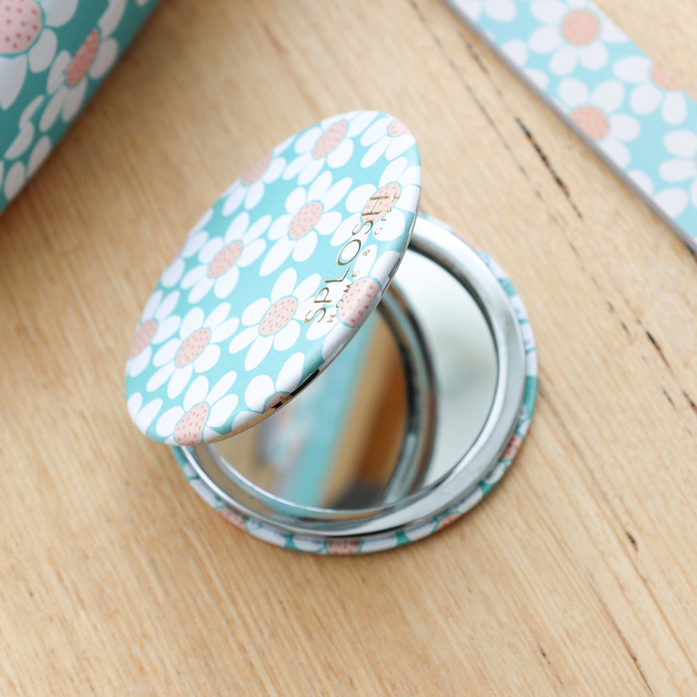 Splosh Handbag Accessories Compact Makeup/Cosmetic Mirror Dual 7cm Round Daisy — image 4