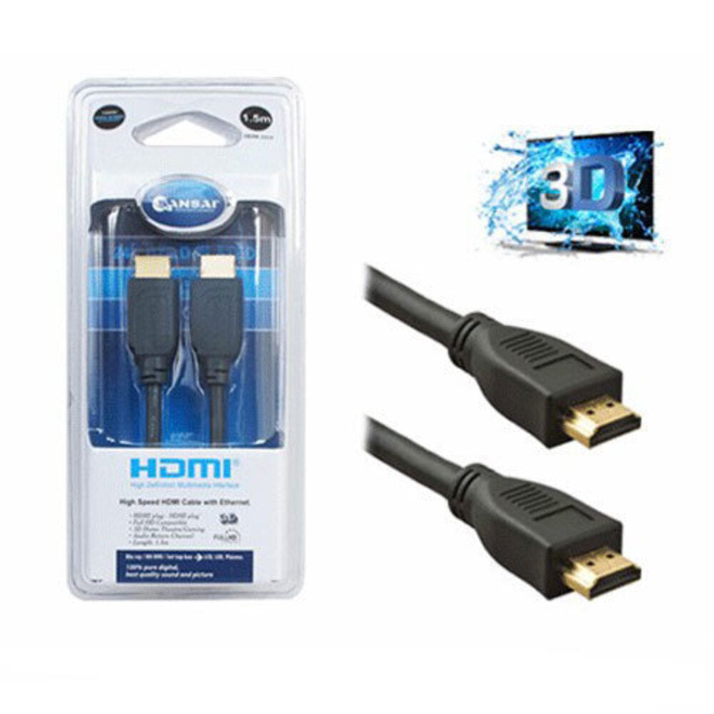 Sansai 5m High Speed HDMI Cable/Ethernet 3D/Full HD 1080P for TV DVD Blu-ray (3 Pack) — image 3
