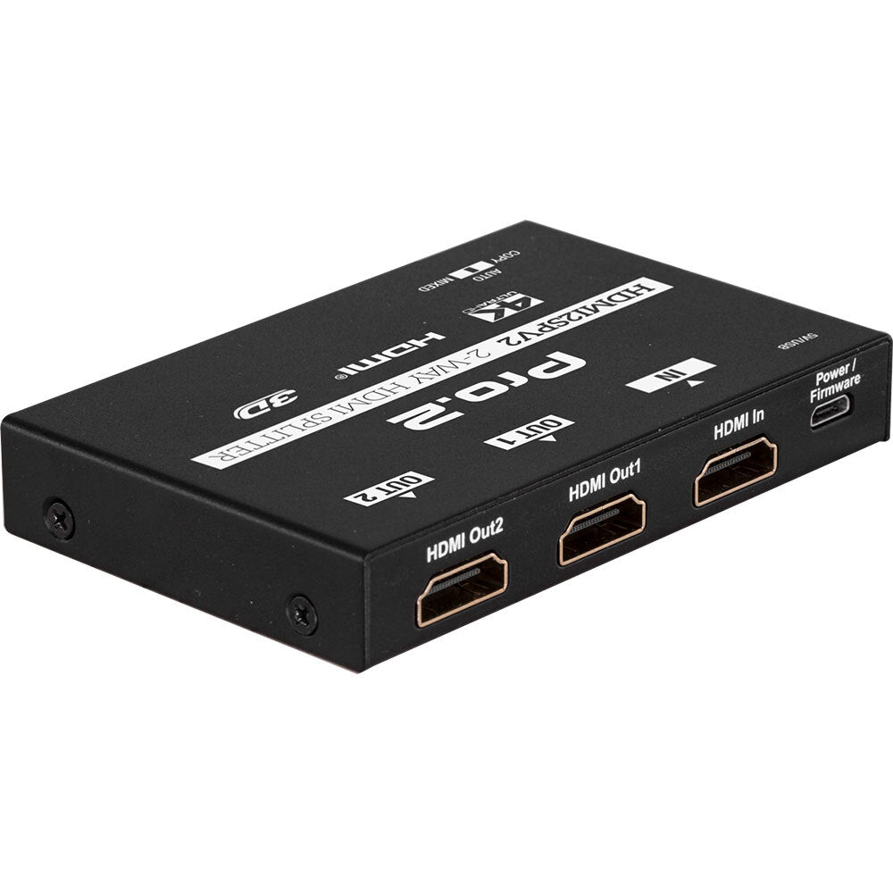 Pro2 2.0 HDMI 2-Way Splitter HDR 1 In - 2 Out w/3D 4K for Bluray/DVD/Foxtel Box — image 3