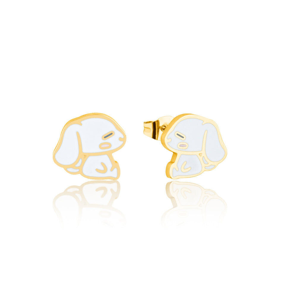 Sanrio ECC Sanrio Cinnamoroll Stud Earrings - Gold Plated - White & Purple — image 2