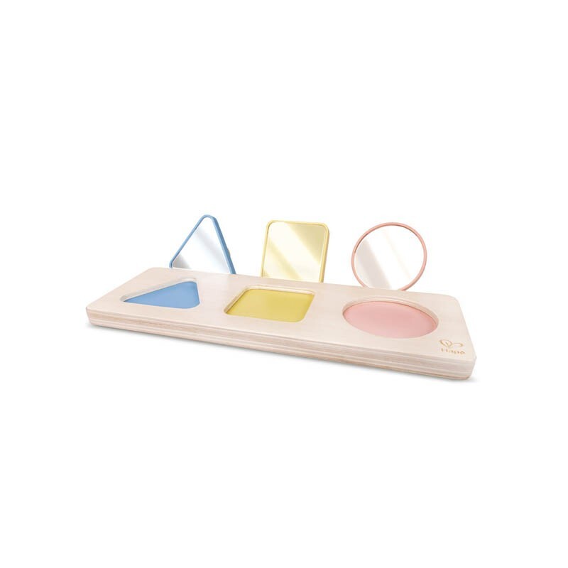 Hape Montessori Mirror Shape/Colour Puzzle Baby/Infant Activity Gift Toy 10M+