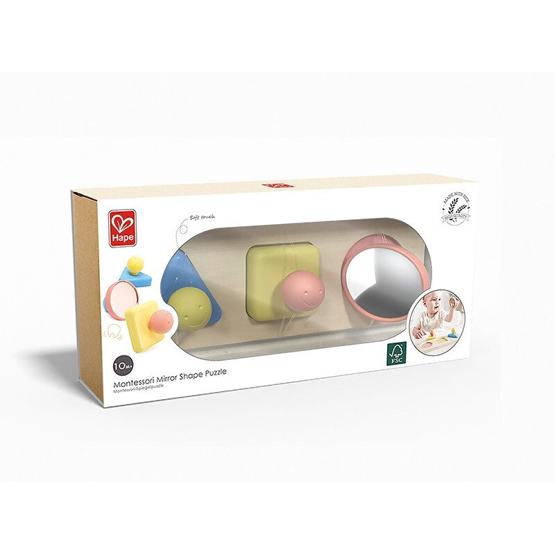 Hape Montessori Mirror Shape/Colour Puzzle Baby/Infant Activity Gift Toy 10M+ — image 5