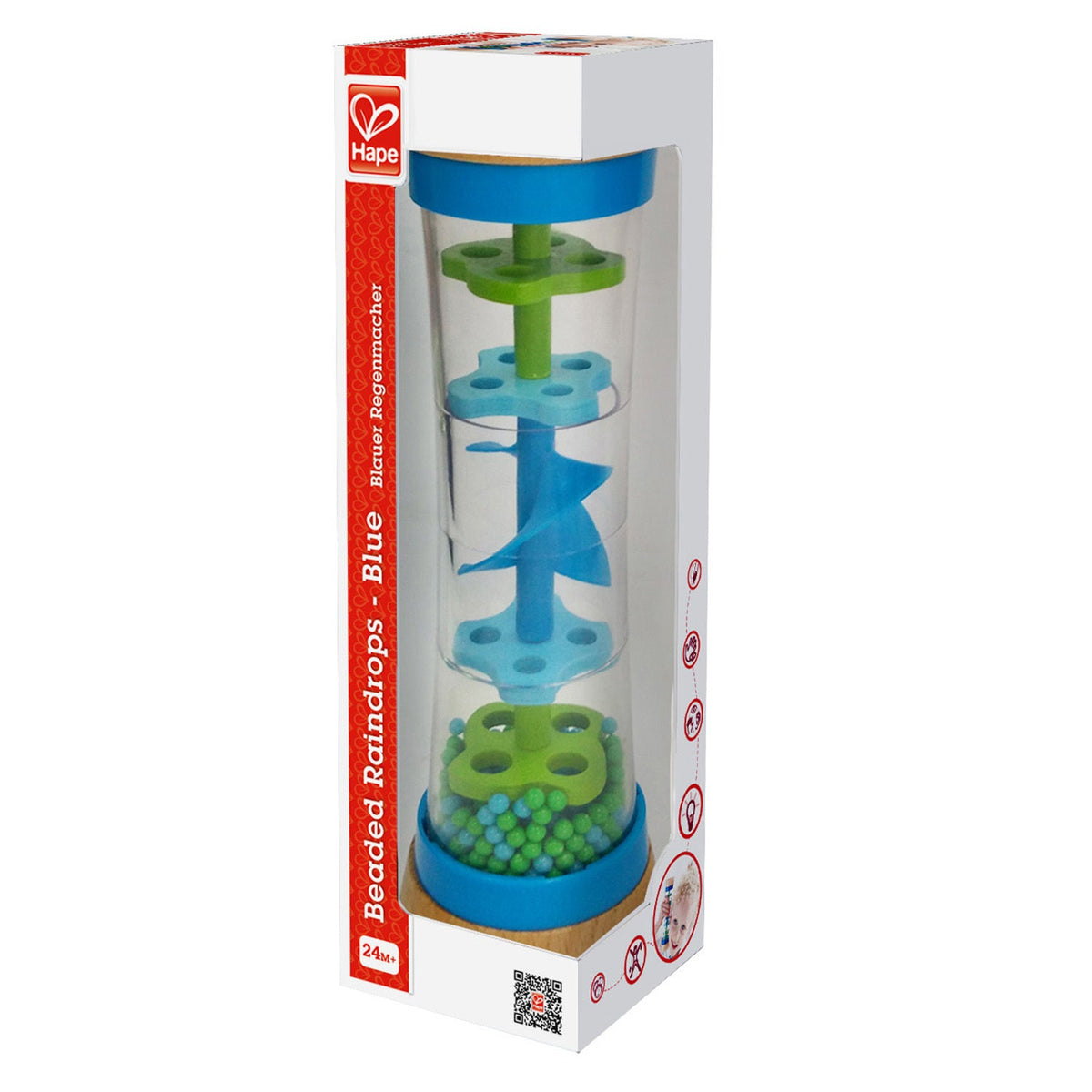 Hape Beaded Raindrops Infant/Baby 20cm Rattle Educational/Activity Toy 0m+ — image 3