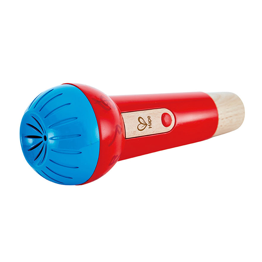 Hape 24cm 12m+ Toddlers/Kids Mighty Echo Microphone Red Musical Instruments Toys