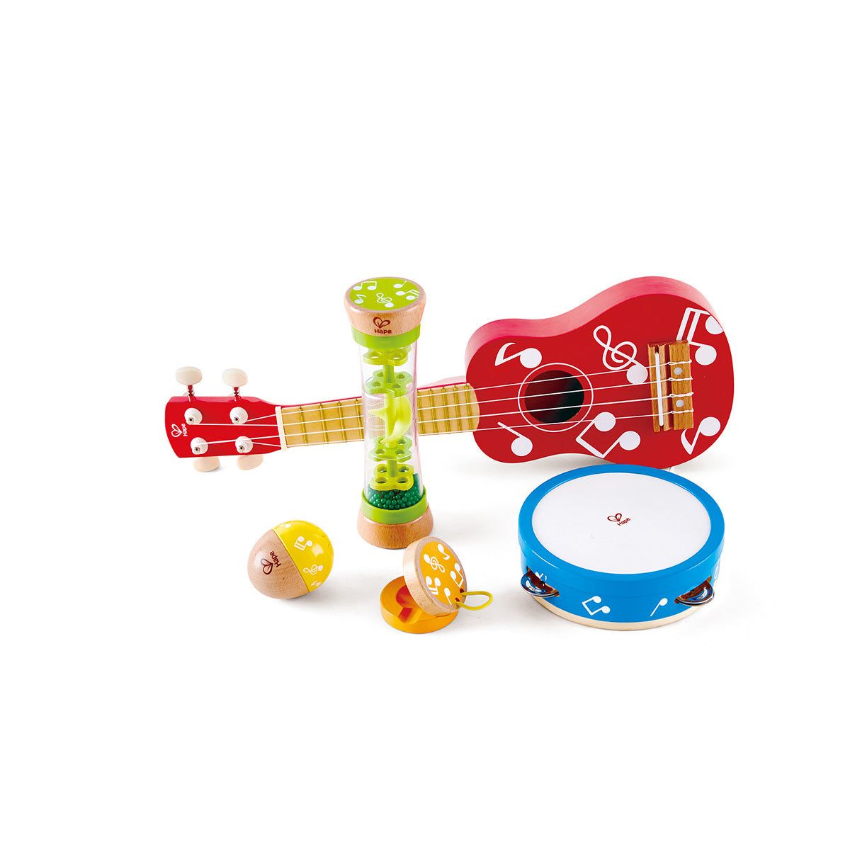 Hape Mini Band Set Kids/Children Wooden Musical Instruments Music Toy 3y+ (5 Pieces)