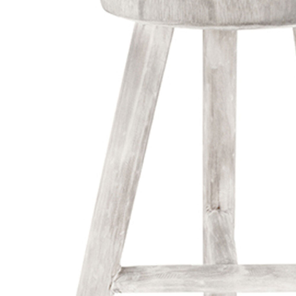 Maine & Crawford Sena 60x26cm Stool Chair Home Furniture Decor Seat White Wash — image 4
