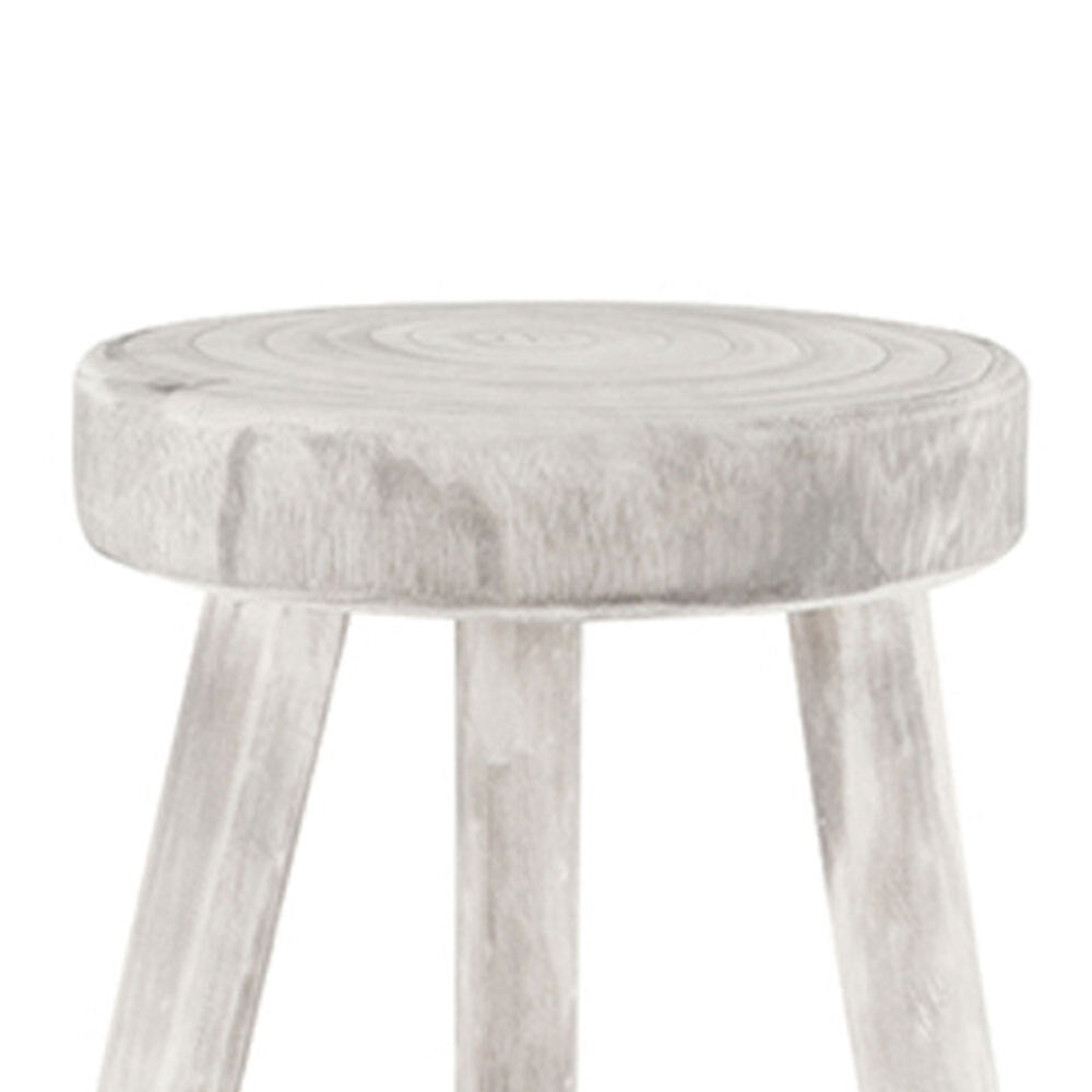 Maine & Crawford Sena 60x26cm Stool Chair Home Furniture Decor Seat White Wash — image 2