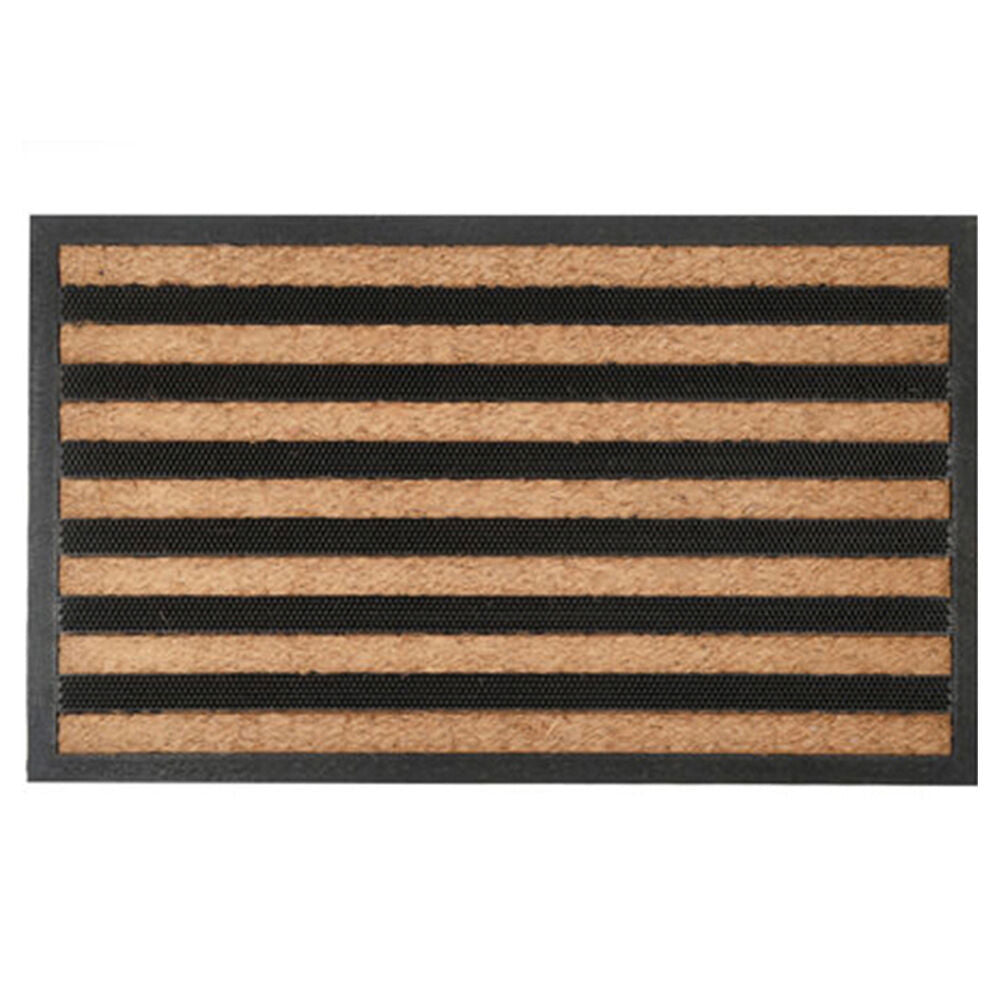 Maine and Crawford Heavy Duty Rubber Mould Non Brush Doormat 75x45cm (2 Pack) — image 2