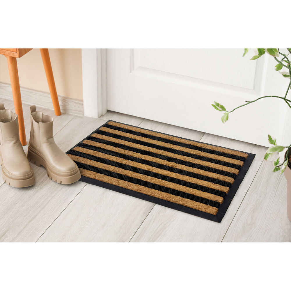Maine and Crawford Heavy Duty Rubber Mould Non Brush Doormat 75x45cm (2 Pack) — image 4