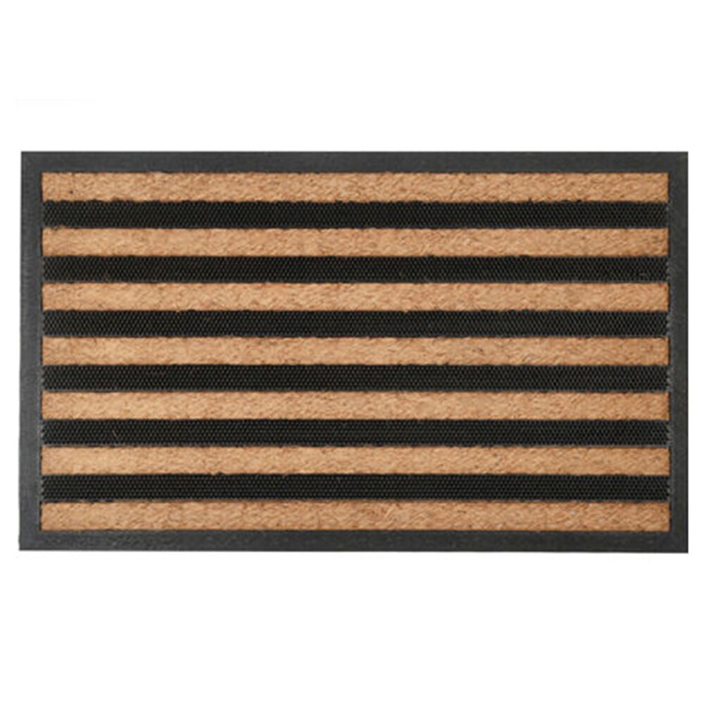 Maine and Crawford 75x45cm Heavy Duty Rubber Mould Non Brush Doormat