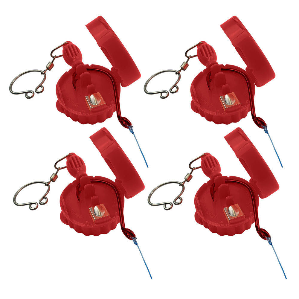 Hookeze Fishing Knot Tying Tool/Quick Knotting Line Large - Red (2 Pack)