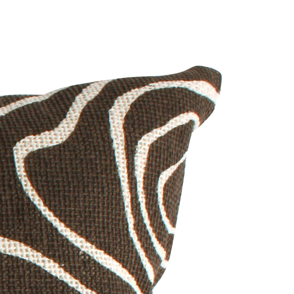 Maine & Crawford Ichiko 50x50cm Cotton Swirl Print Cushion Sofa/Bed Decor Brown — image 2