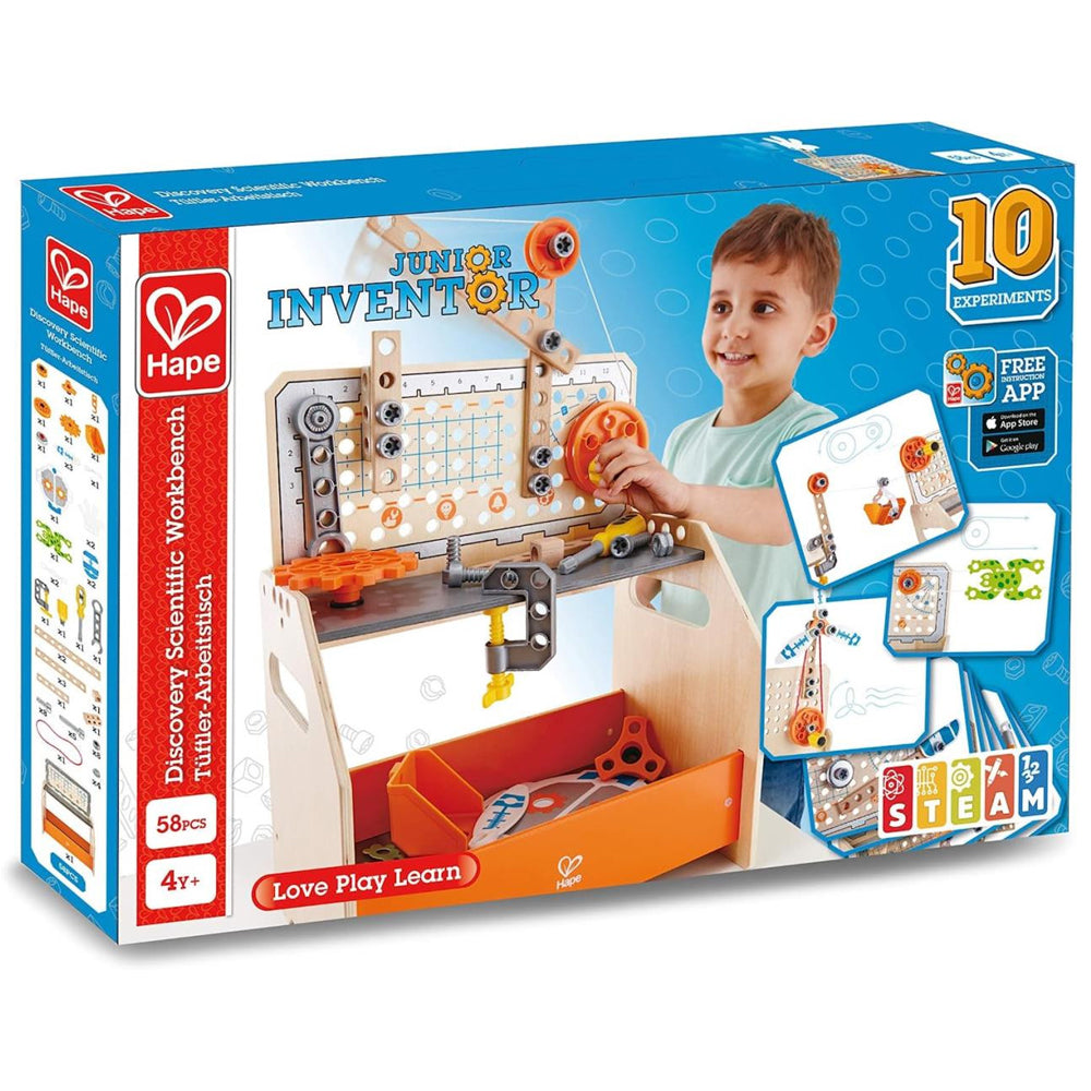 Hape Discovery Scientific Inventor Workbench Experiment Kids/Toddler Toy 4+