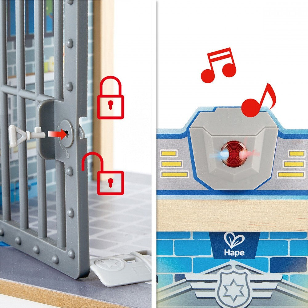 Hape Metro Police Dept Station Jail/Cell Playset Kids/Toddler Pretend Toy 3+ — image 7