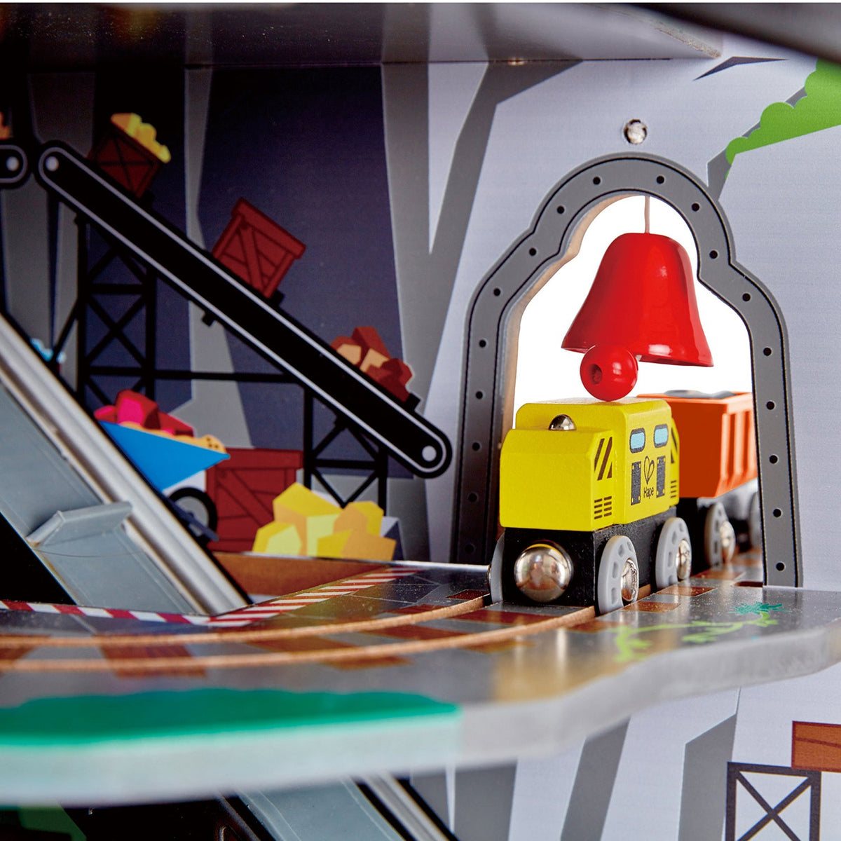 Hape 92cm Mighty Mountain Mine Set w/Train Rail Kids/Toddler 3y+ Play Wooden Toy — image 7