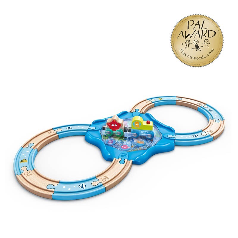 Hape Undersea Figure 8 Sensory Stimulating Rail Playset Kids Activity Toy 18m+ — image 3
