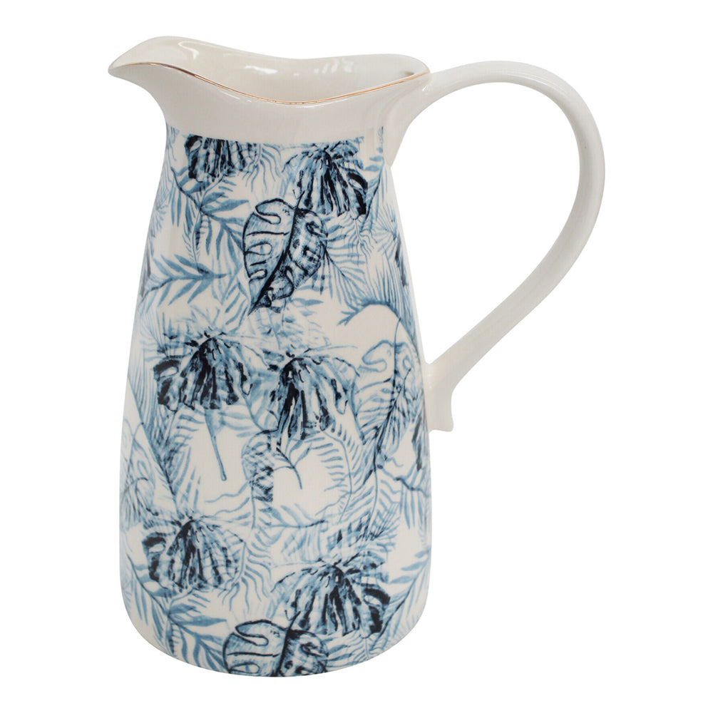 LVD Island Blue Porcelain 14.5cm Jug Milk Water Pitcher Decorative Flower/Plant Vase