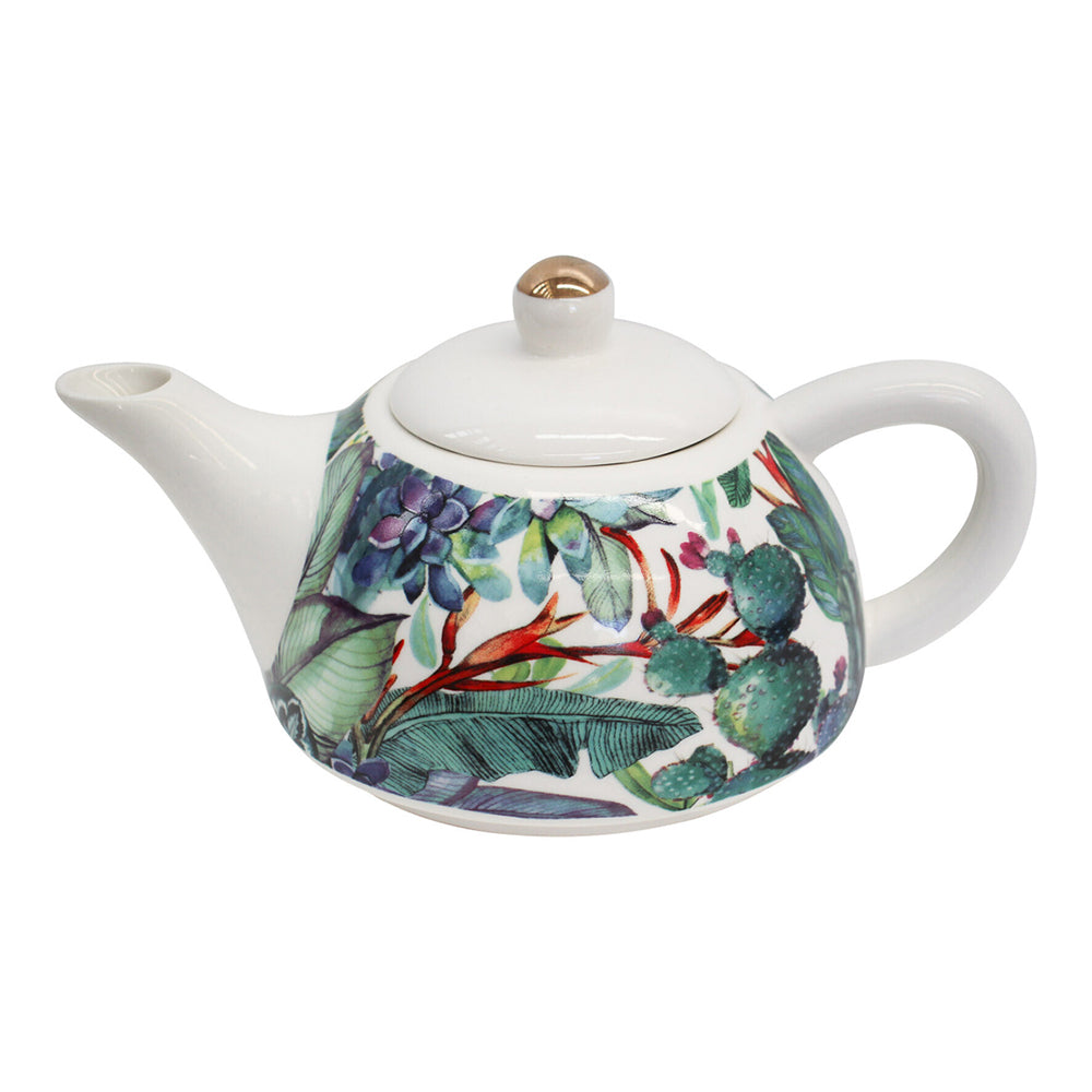 LVD Tropics 19.5cm Teapot Porcelain Decorative Tea Brewing Container Pot w/ Handle