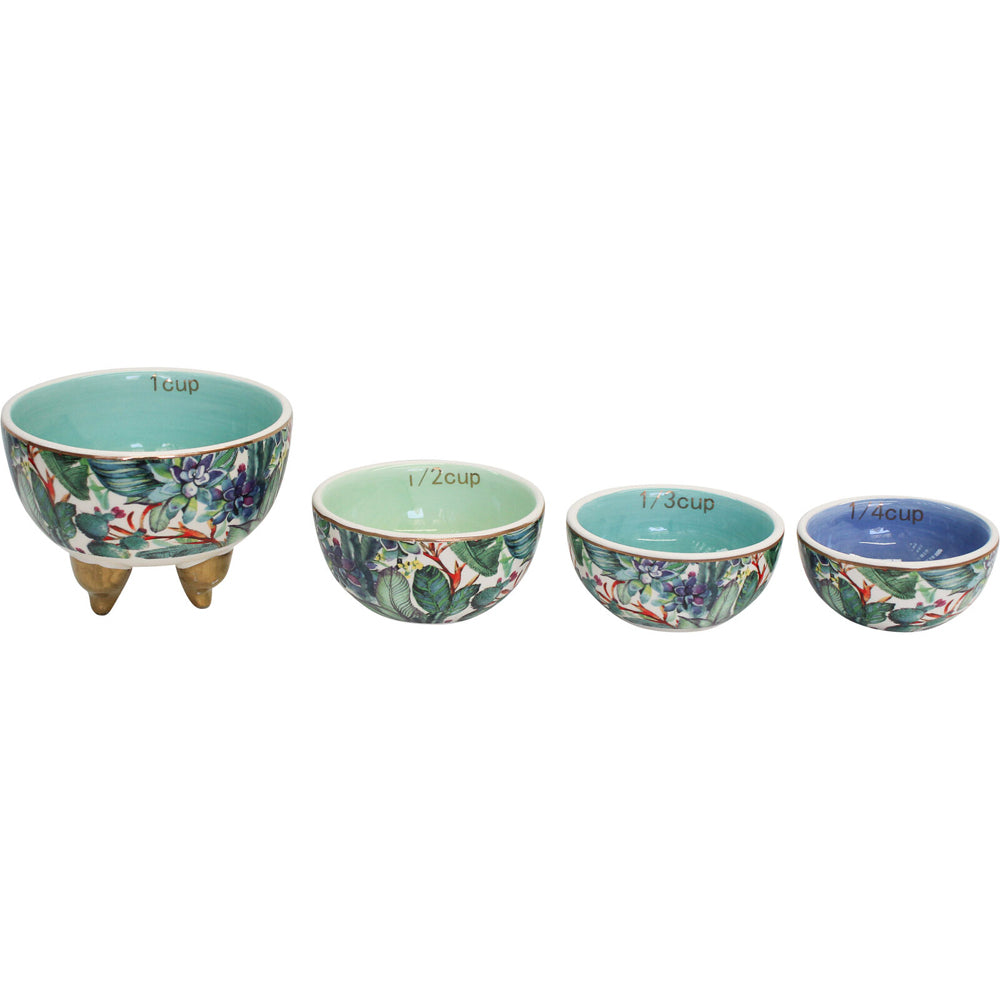 LVD Tropic Porcelain Reusable Measuring Cup Baking/Cooking Kitchen Accessory Set (4 Pieces) — image 2