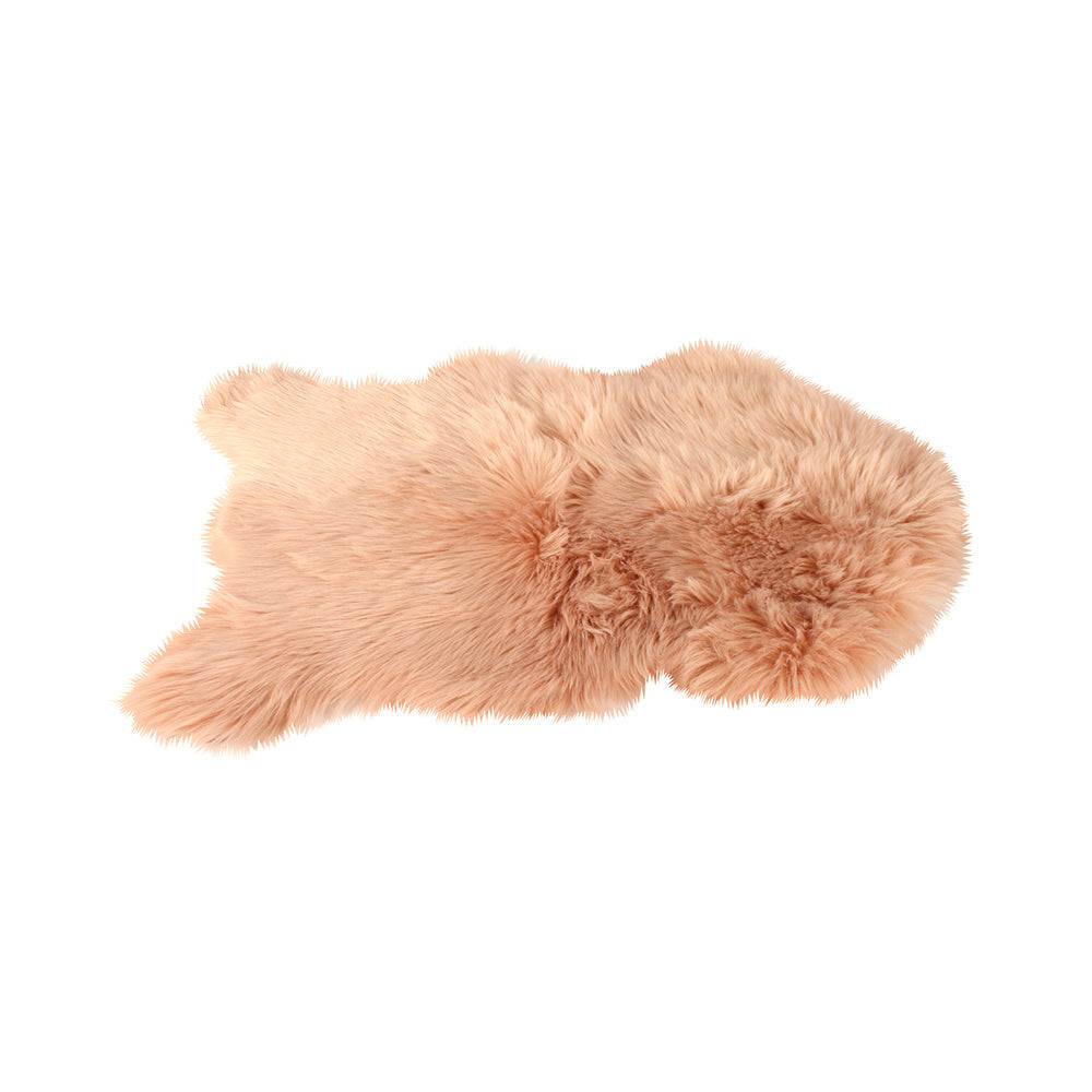 Maine & Crawford Emery 90x60cm Faux Pelt Rug Floor Mat Home Carpet Decor — Pink