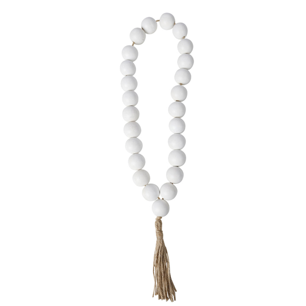 Maine & Crawford Kelli 46cm Bead Garland - Matte White (2 Pack) — image 2