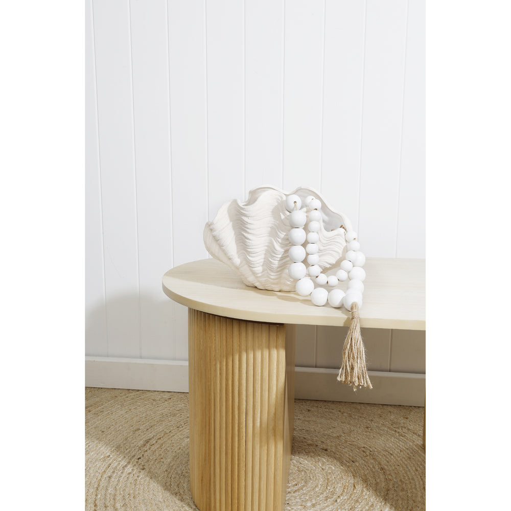 Maine & Crawford Kelli 46cm Bead Garland - Matte White (2 Pack) — image 3