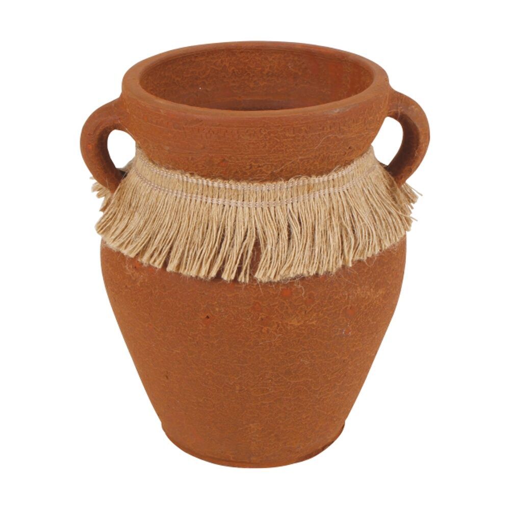 Maine & Crawford Aicha 21cm Terracotta Vase Flower/Plant Holder Decor Natural — image 2