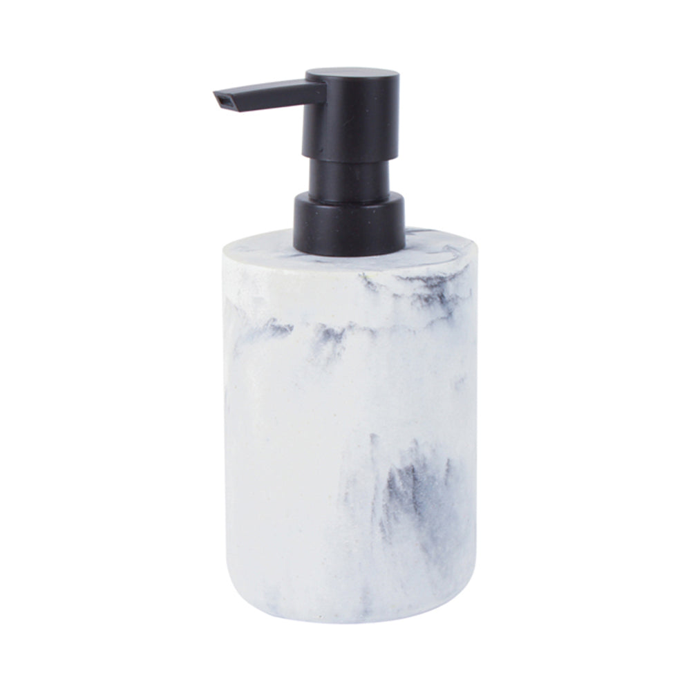 Home Expression 16x7cm Bathroom Polyresin Liquid Soap Dispenser Bottle Marble