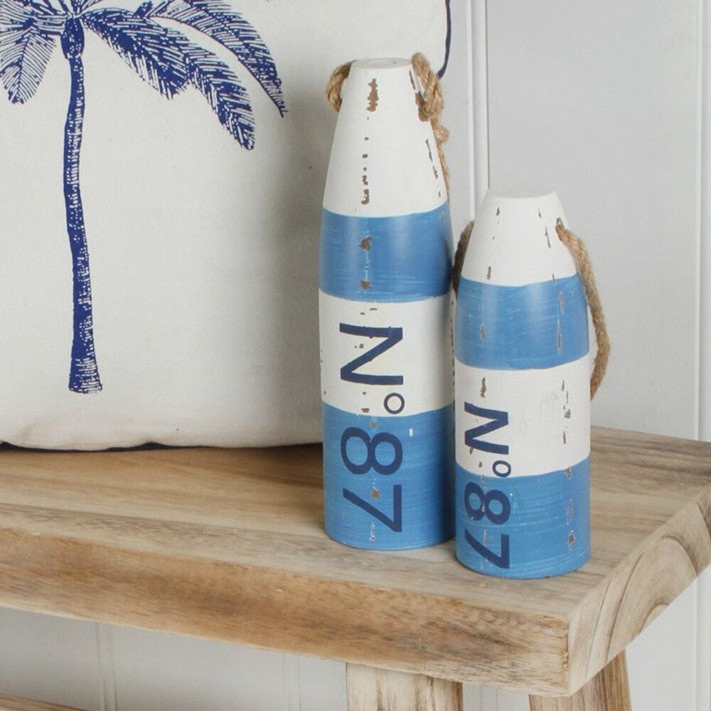 Maine & Crawford 26x8cm Harry Buoy Decoration N87 Home Table Decor Navy/White