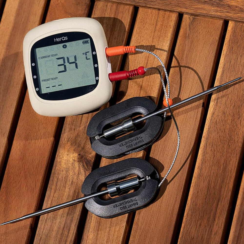 Herqs EasyBBQ Pro Smart Wireless Meat/Grill BBQ Thermometer Bluetooth White — image 3