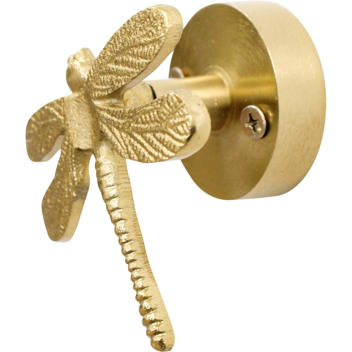 LVD Dragonfly Hook Brass 8cm Wall Hanging Decor Coats/Bags Hanger Organiser Gold